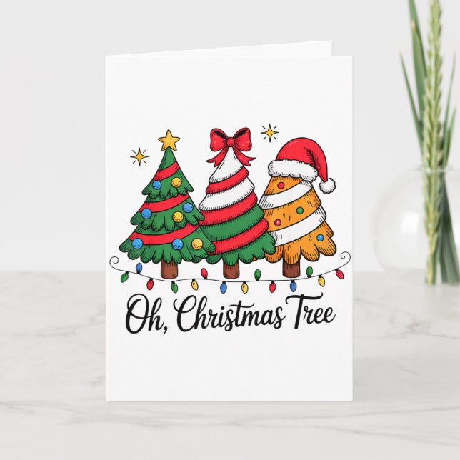 Tarjeta Espíritu Divertido de las Fiestas de Navidad Feliz (Anverso)