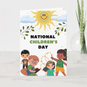 Tarjeta Espíritu juguetón en el Día Nacional del Niño