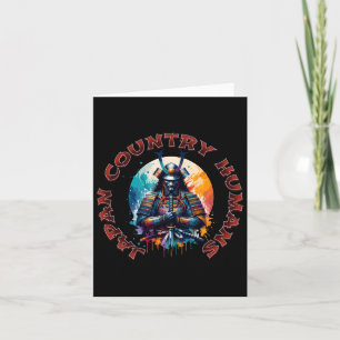 Tarjeta Espíritu samurai - Pegatina de honor de guerrero