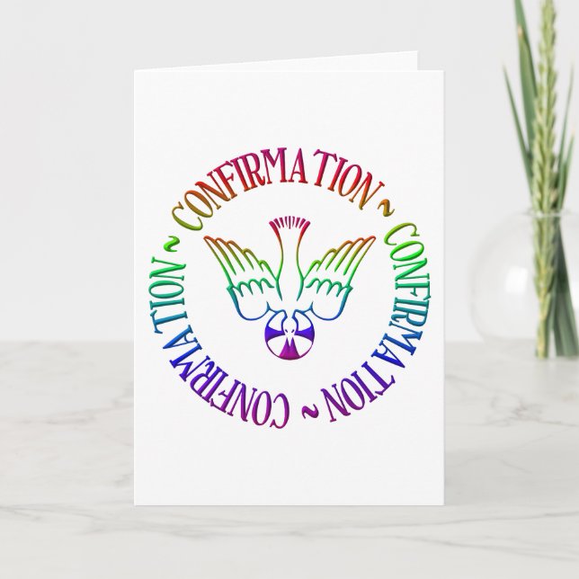 Tarjeta Espíritu Santo - Confirmación (Anverso)