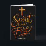 Tarjeta Espíritu Santo y Cruz Cristiana de Fuego de Jesús,<br><div class="desc">Espíritu Santo y Cruz Cristiana de Fuego de Jesús,  Lucas 3_16 Biblia</div>