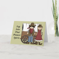 Tarjeta espiritual de animador lindo - Occidental