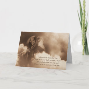 Tarjeta espiritual de solidaridad con los caballos