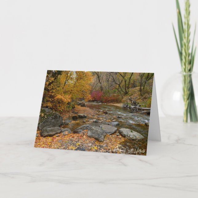 Tarjeta Esplendor de Otoño (Anverso)