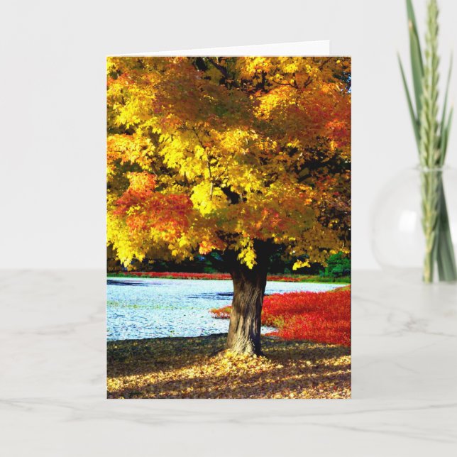 Tarjeta Esplendor de otoño (Anverso)
