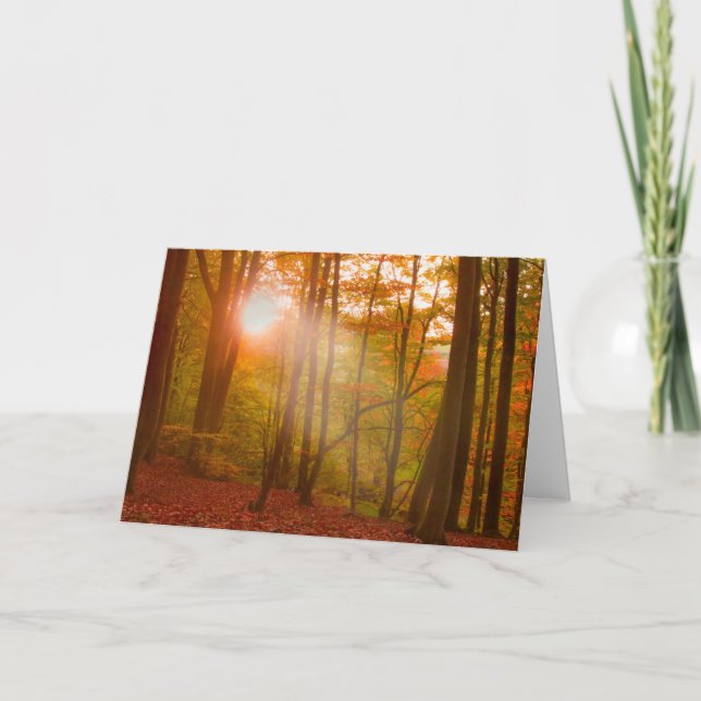 Tarjeta Esplendor del otoño (Anverso)