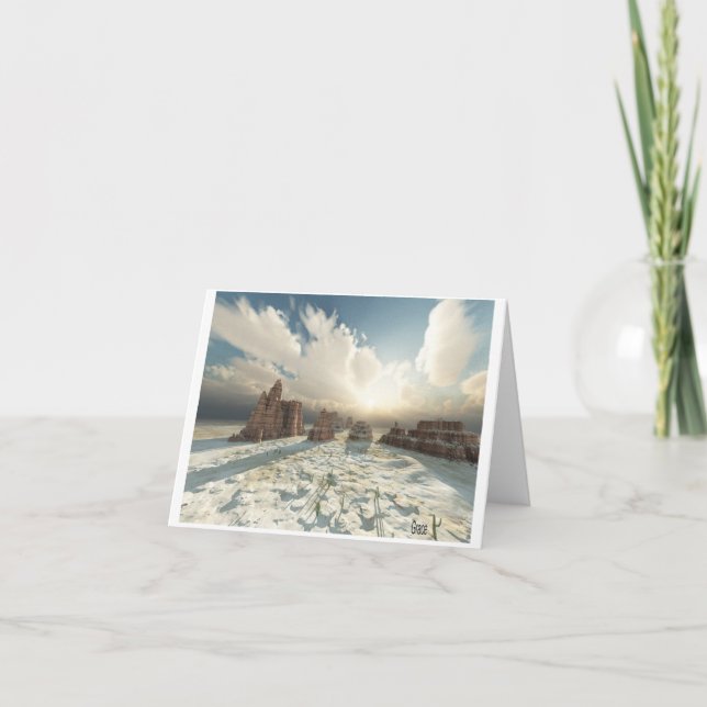 Tarjeta Esplendor Notecard del desierto (Anverso)