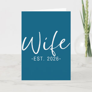 Tarjeta Esposa 2026 casados luna de miel parejas de recién