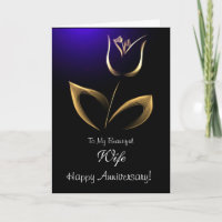 Esposa/aniversario feliz - tulipán del fractal