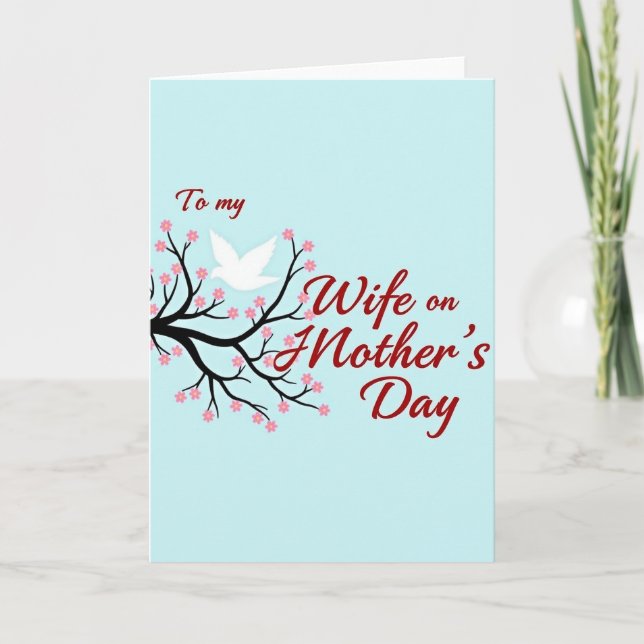 Tarjeta Esposa Crimson Script (Anverso)