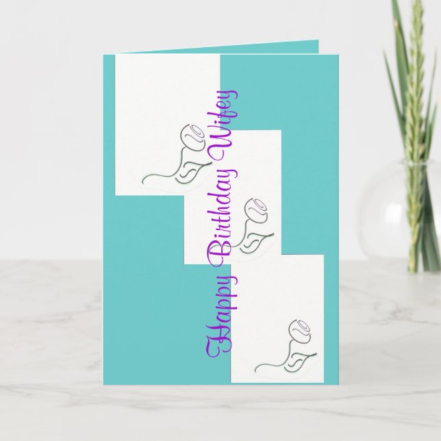 Tarjeta esposa de cumpleaños (Anverso)