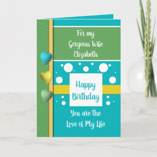 Tarjeta Esposa de cumpleaños la razón por la que sonrío az