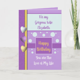 Tarjeta Esposa de cumpleaños la razón por la que sonrío mo