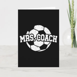Tarjeta Esposa del entrenador de fútbol soccer