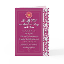 Esposa en el día de la madre proverbios 31