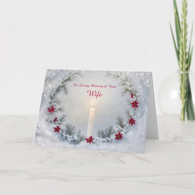 Tarjeta Esposa en recuerdo de la vela de los Navidades de  (Anverso)