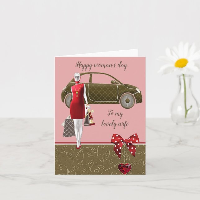 Tarjeta Esposa encantadora genial (Planta pequeña)