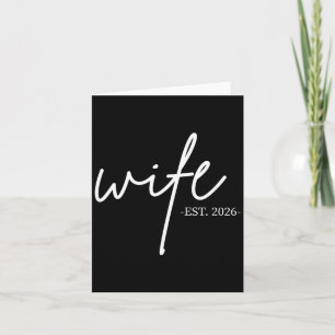 Tarjeta Esposa Est 2026 Casada Luna de Miel Boda Parejas