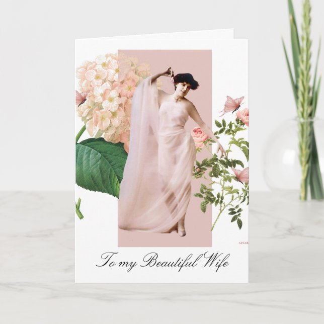 Tarjeta Esposa hermosa (Anverso)