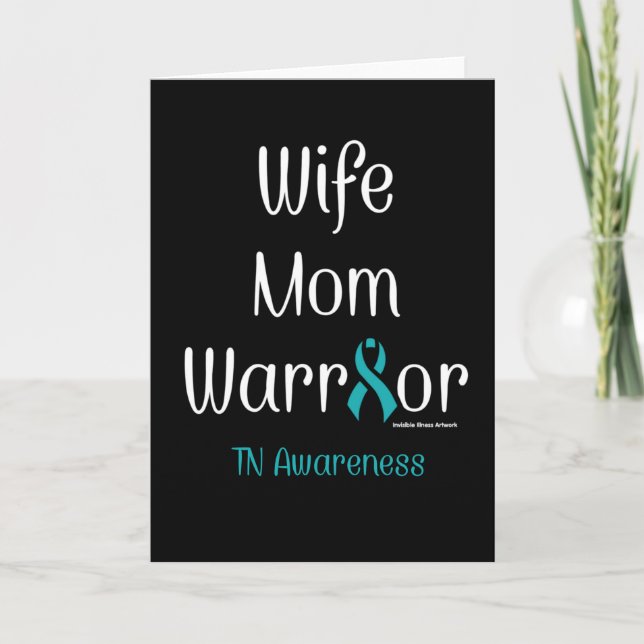 Tarjeta Esposa Mamá Guerrera... TN (Anverso)