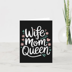 Tarjeta Esposa Mamá Reina Día de la Madre gracioso Top