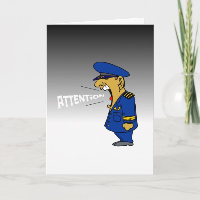 Tarjeta esposa militar divertida que te echa de menos (Anverso)