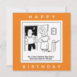 Tarjeta Esposa no cree que pub tuviera un Personalizado de