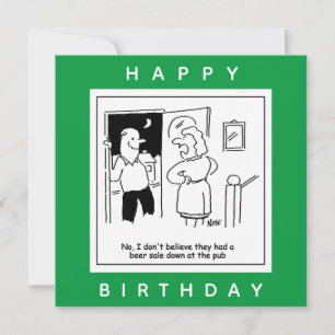 Tarjeta Esposa no cree que pub tuviera un Personalizado de