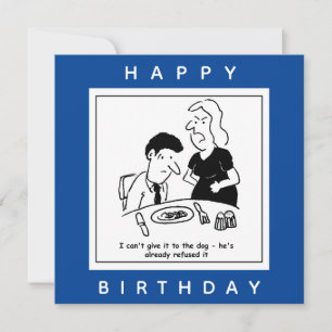 Tarjeta Esposa no le dará la cena a Personalizado de perro