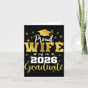 Tarjeta Esposa súper orgullosa de la promoción de 2026