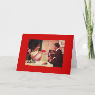 Tarjeta Esposa vintage tiene postre para marihuana
