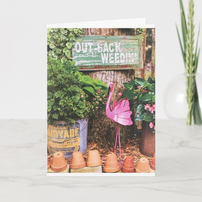 TARJETA **ESPOSA** Y MI *JARDINERO FAVORITO* AMOR DE CUMPL (Anverso)