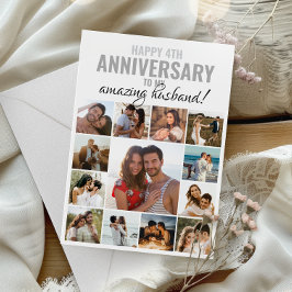 Tarjeta Esposo de aniversario feliz | Fotografía de la com