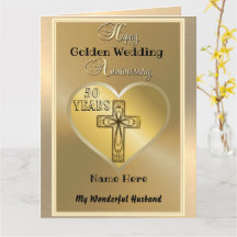 Esposo de la cédula del 50 aniversario de oro