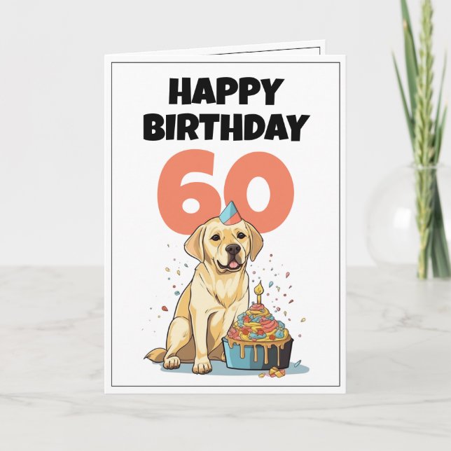 Tarjeta Esposo de laboratorio blanco y negro 60 cumpleaños (Anverso)