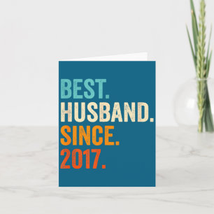 Tarjeta Esposo desde 2017 Diseño de 8º Aniversario de Boda