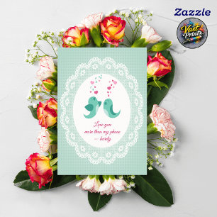 Tarjeta Esposo Divertido Día de San Valentín Amor Pájaros