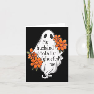 Tarjeta Esposo fantasmagorizado divertido disfraz de Hallo