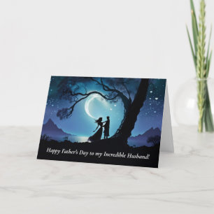 Tarjeta Esposo Feliz Día del Padre Pareja Romántica 