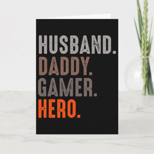 Tarjeta Esposo Papá Jugador Héroe - Amante del Esport - Vi