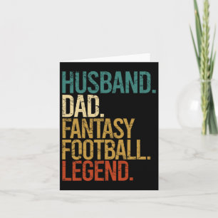 Tarjeta Esposo Papá Leyenda de Fútbol Fantasía Divertido H