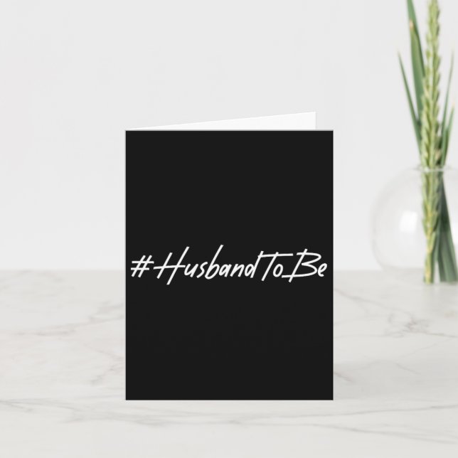 Tarjeta Esposo Para Ser Esposo En El Futuro (Anverso)