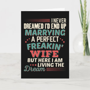 Tarjeta Esposo Perfecto Loco Personalizado Esposa Sarcasti