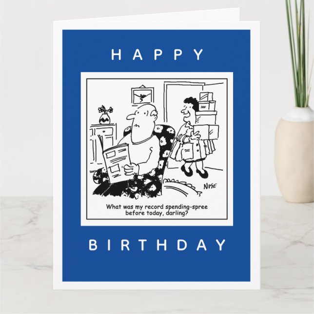 Tarjeta Esposo por Personalizado de gasto de esposa (Anverso)