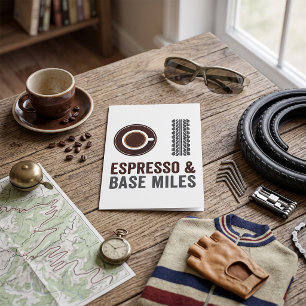 Tarjeta Espresso y Base Miles Cycling Coffee Lover