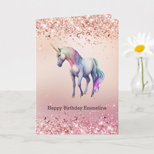 Tarjeta Espuma de unicornio de oro Rosa (Planta pequeña)
