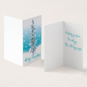 Tarjeta Espuma helada helada azul ártico evergreen
