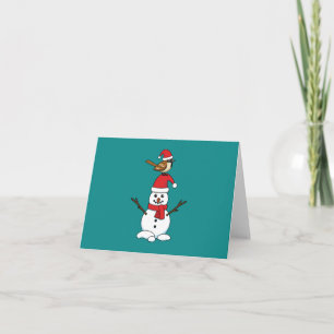 Tarjeta Espuma suave en Snowman