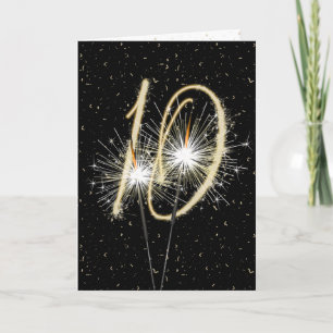 Tarjeta Espumantes del 10° aniversario