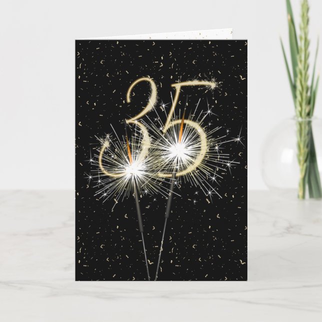 Tarjeta Espumantes del 35 aniversario (Anverso)